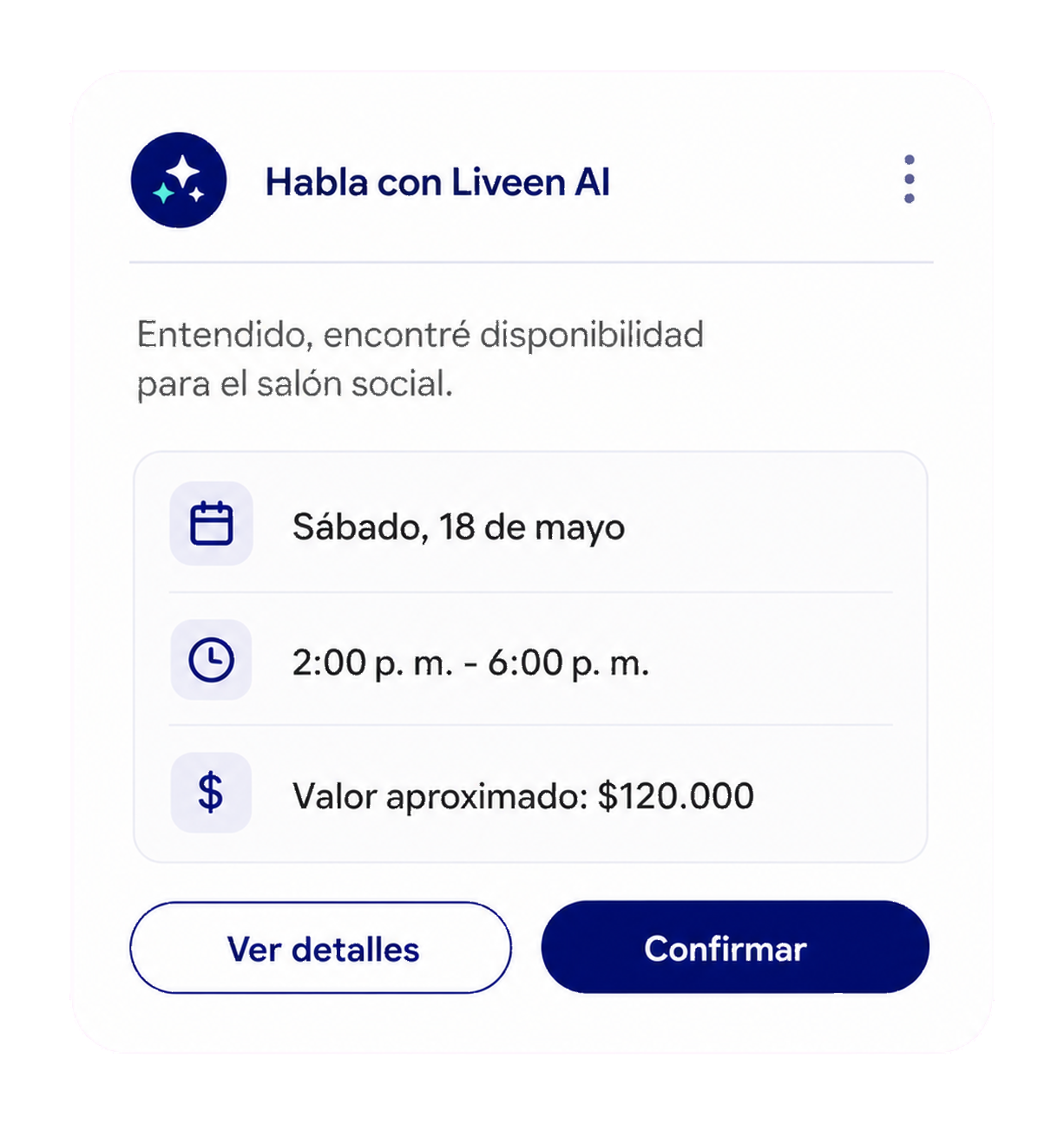 Liveen AI interpreta la intención de la solicitud