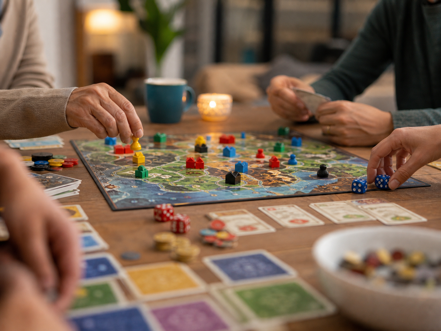 Grupo de juegos de mesa en la comunidad Liveen